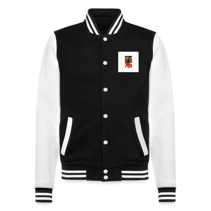 Veste Teddy - noir/blanc
