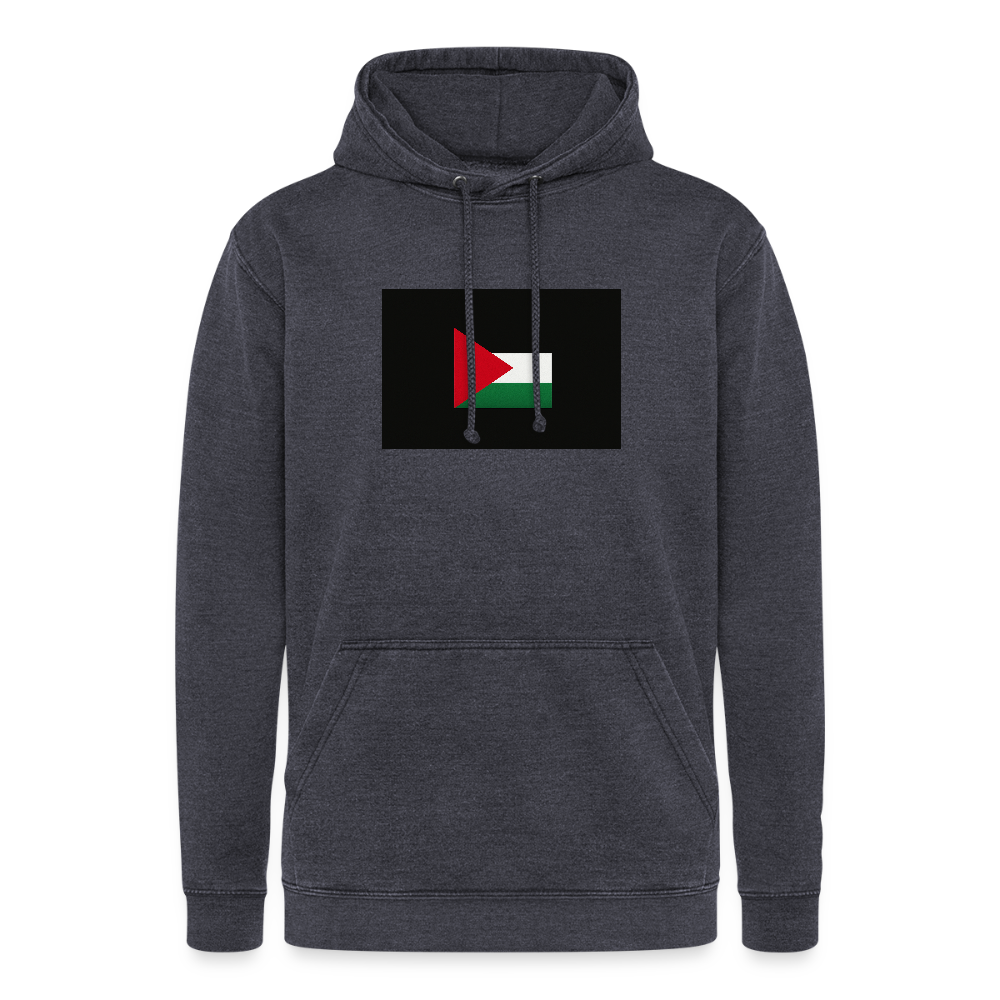 Sweat-shirt à capuche vintage unisexe Palestine - bleu marine vintage