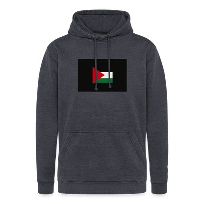 Sweat-shirt à capuche vintage unisexe Palestine - bleu marine vintage