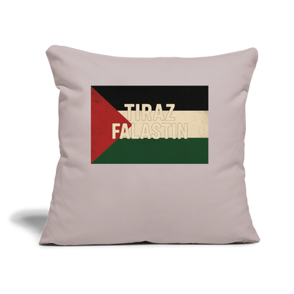 Coussin et housse de 45 x 45 cm - taupe clair