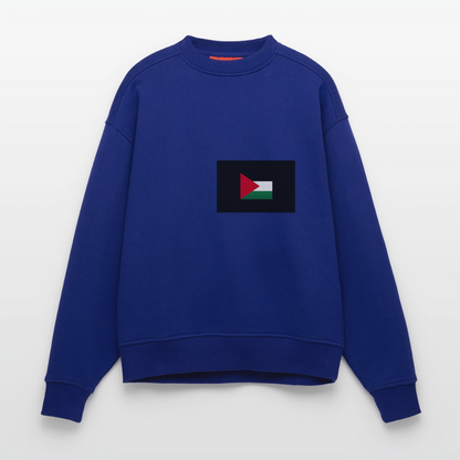 Sweat bio épais oversize fabriqué en UE palestine - Iconic Blue