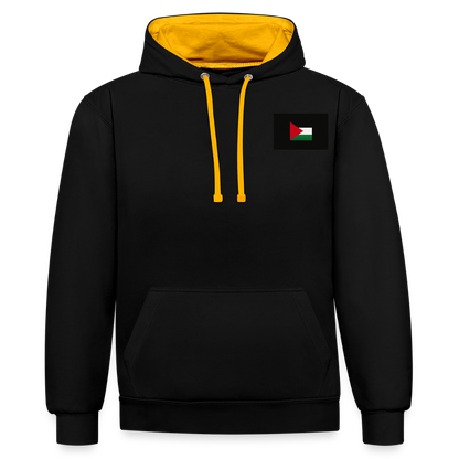 Sweat-shirt contraste Palestine - noir/or