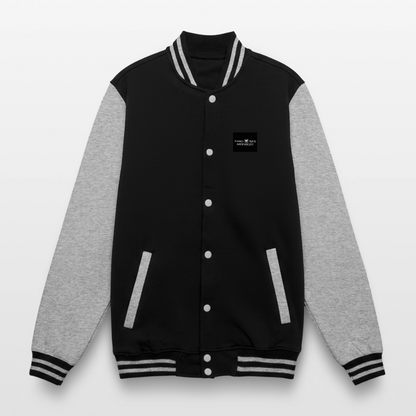 Veste Teddy - noir/gris chiné