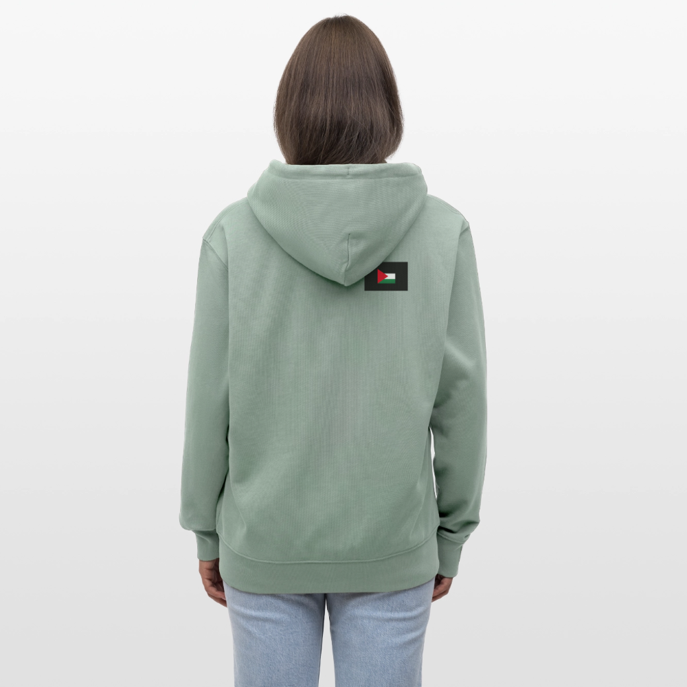 Veste à capuche bio CULTIVATOR Stanley/Stella Unisexe Palestine - vert de gris clair