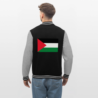 Veste Teddy - noir/gris chiné