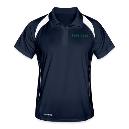 Men's Polo breathable Palestine - navy/white