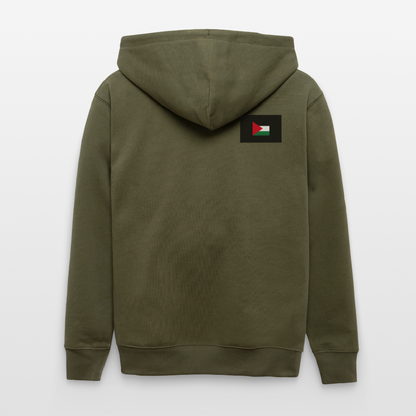 Veste à capuche bio CULTIVATOR Stanley/Stella Unisexe Palestine - kaki