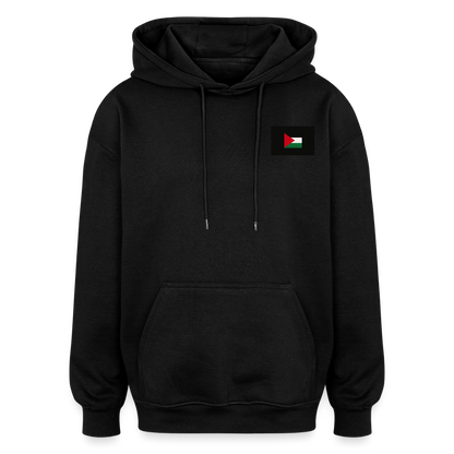 Sweat à capuche oversize unisexe Palestine - noir