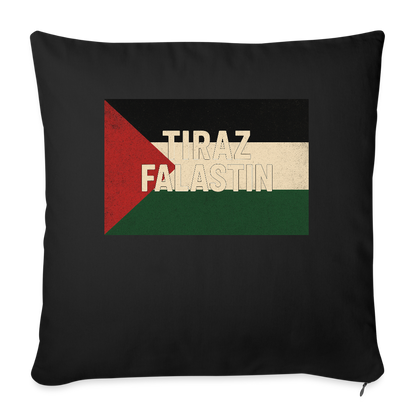 Coussin et housse de 45 x 45 cm - noir
