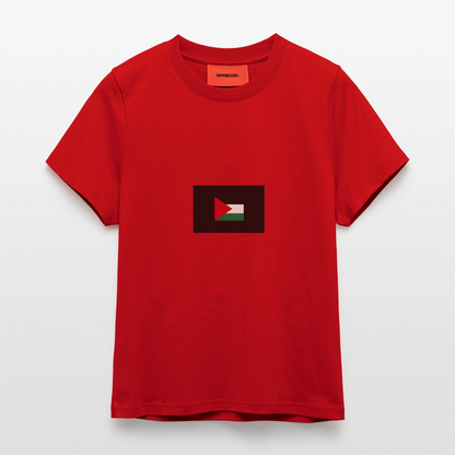 T-shirt bio slim fit fabriqué en UE palestine - rouge