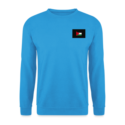 Sweat-shirt Unisex Palestine - bleu mer