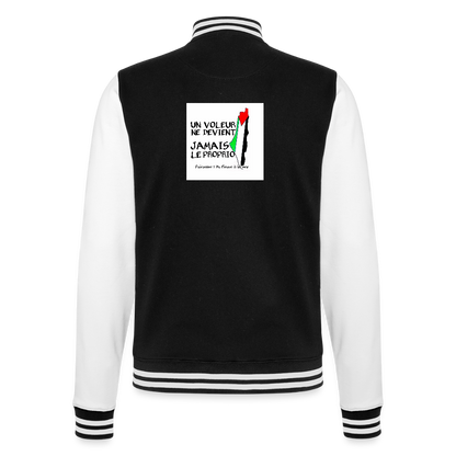 Veste Teddy🇵🇸 - noir/blanc