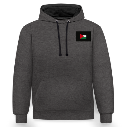 Sweat-shirt contraste Palestine - anthracite/noir