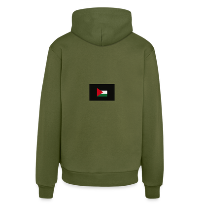Sweat à capuche bio décontracté fabriqué en UE palestine - MOSS GREEN