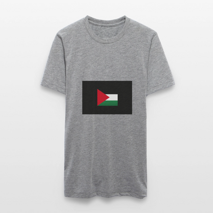 T-shirt chiné Bella + Canvas Unisexe Palestine - gris chiné