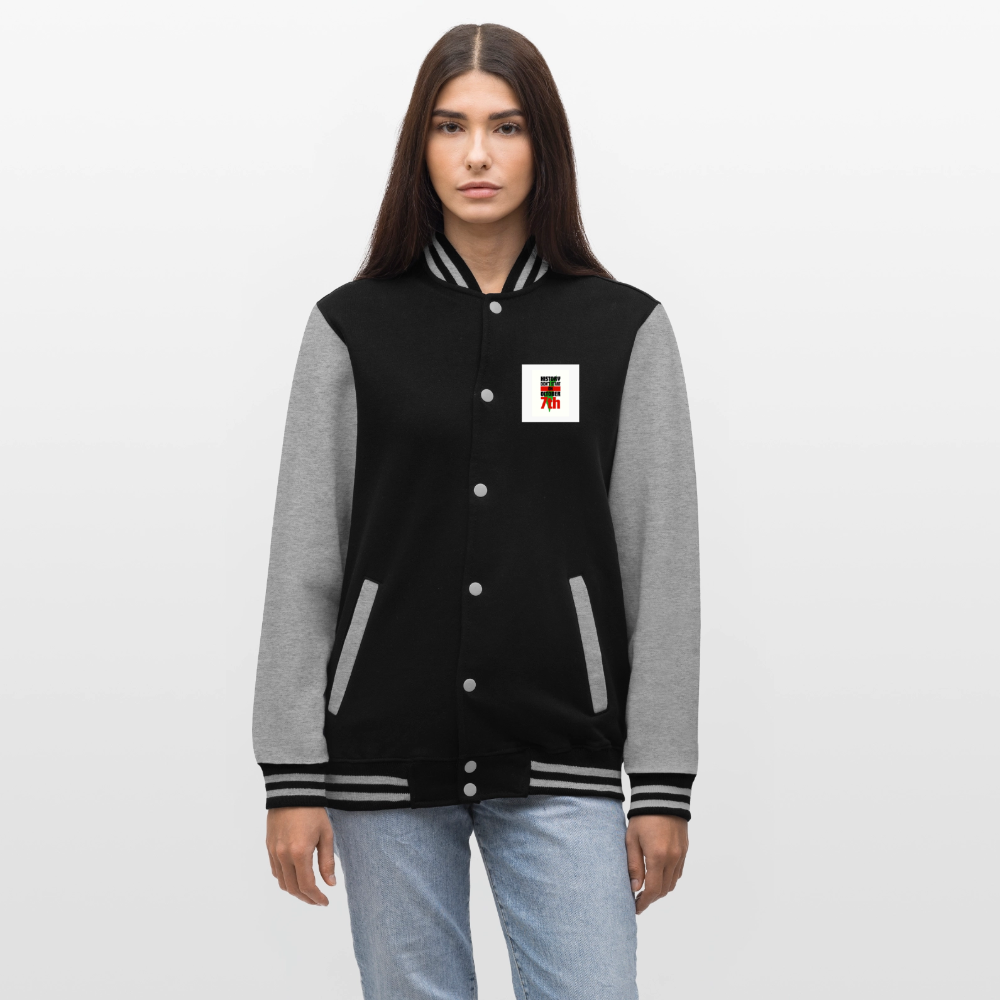 Veste Teddy - noir/gris chiné