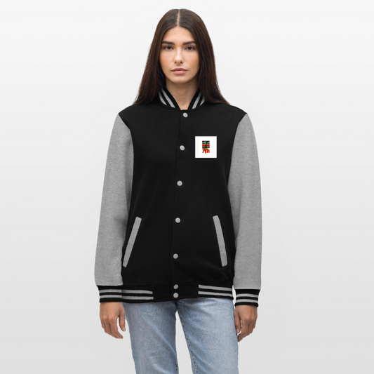 Veste Teddy - noir/gris chiné