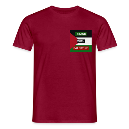 Men's T-Shirt Palestine - brick red