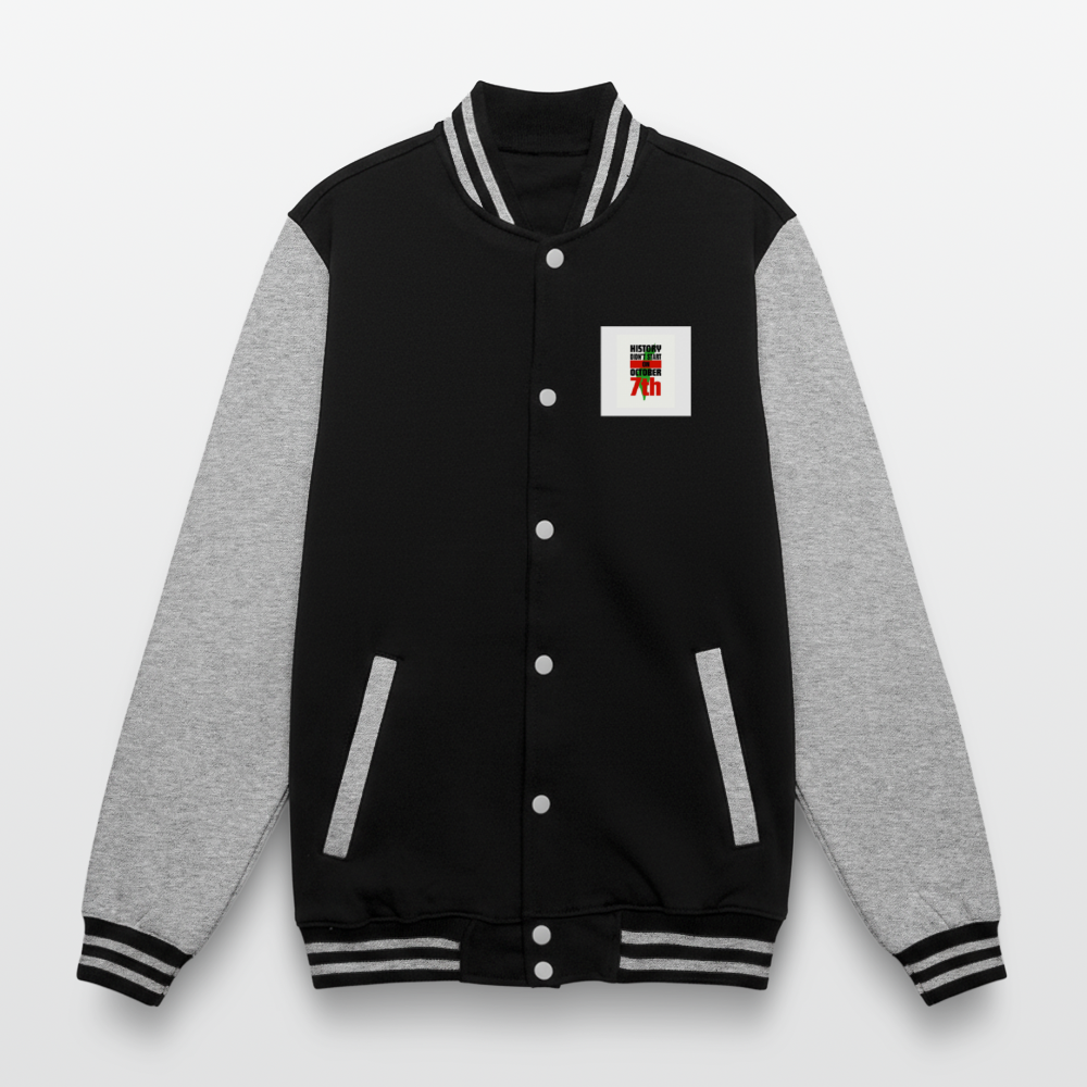 Veste Teddy - noir/gris chiné