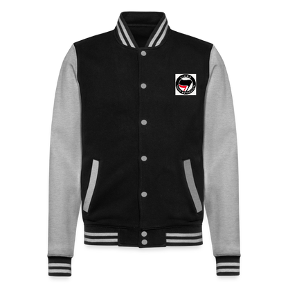 Veste Teddy - noir/gris chiné