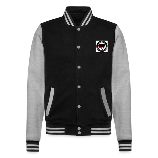 Veste Teddy - noir/gris chiné