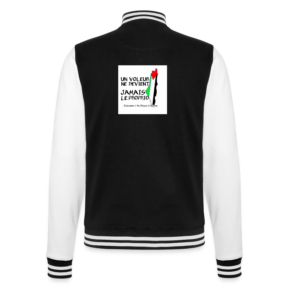 Veste Teddy🇵🇸🇵🇸 - noir/blanc