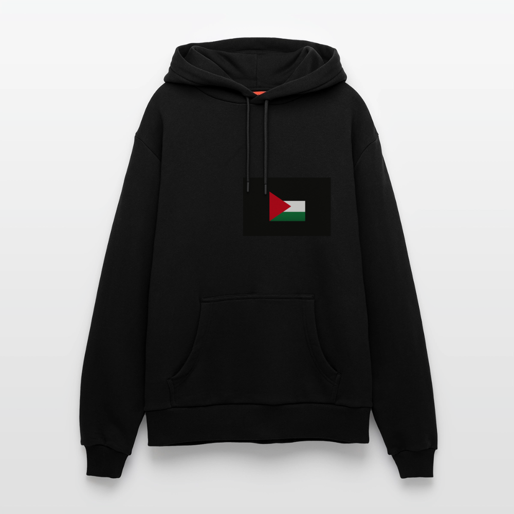 Sweat à capuche bio décontracté fabriqué en UE palestine - SOLID BLACK