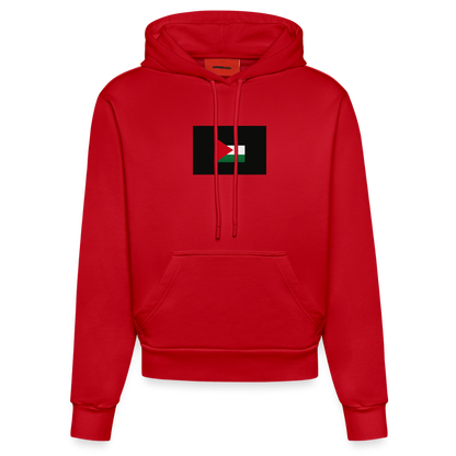 Sweat à capuche bio ajusté fabriqué en UE palestine - rouge