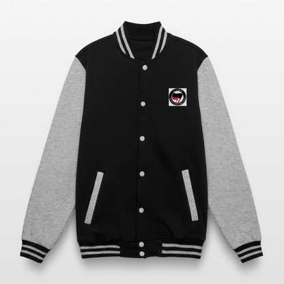 Veste Teddy - noir/gris chiné