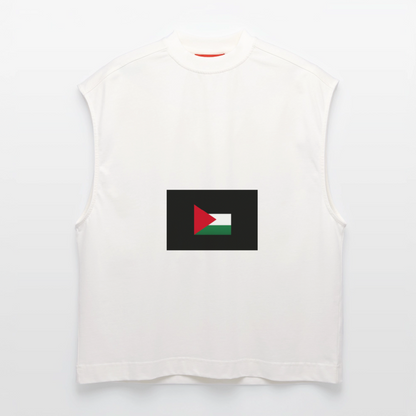 Débardeur bio épais oversize fabriqué en UE palestine - OFF WHITE