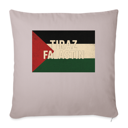 Coussin et housse de 45 x 45 cm - taupe clair