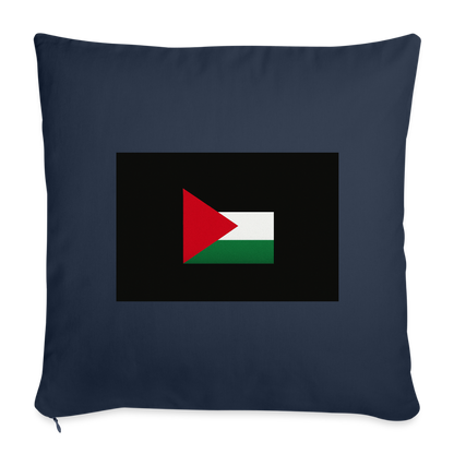 Coussin et housse de 45 x 45 cm - bleu marine
