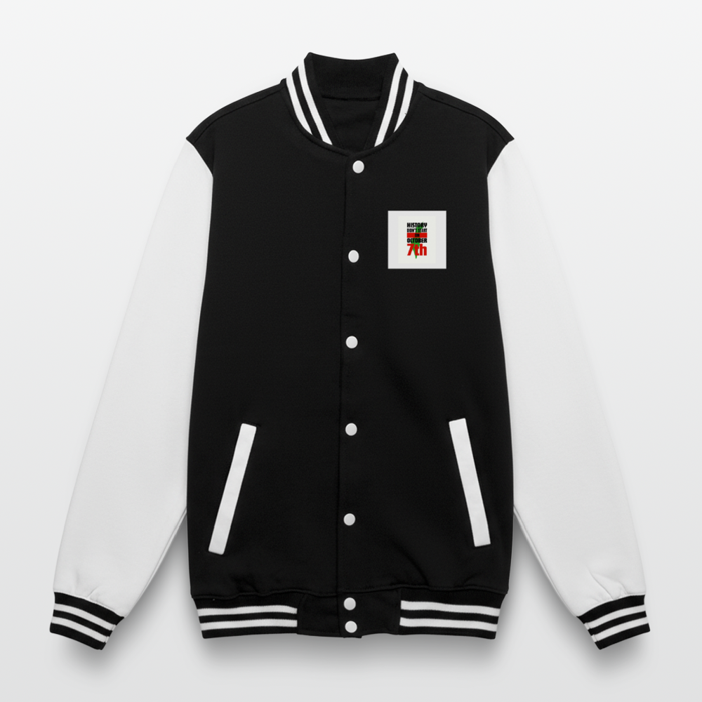 Veste Teddy - noir/blanc