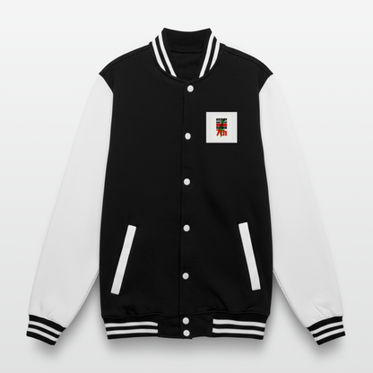 Veste Teddy - noir/blanc