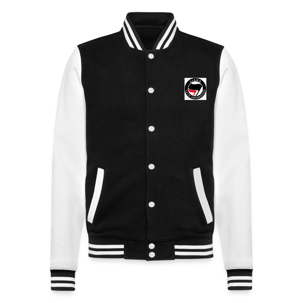 Veste Teddy - noir/blanc