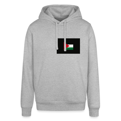 Sweat à capuche bio Stanley & Stella unisexe Palestine - gris chiné