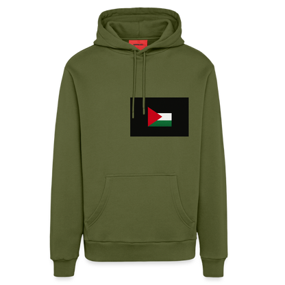 Sweat à capuche bio décontracté fabriqué en UE palestine - MOSS GREEN