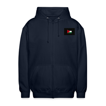 Veste à capuche unisexe Palestine - marine
