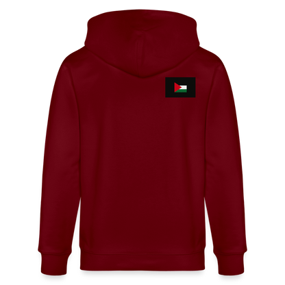 Veste à capuche bio CULTIVATOR Stanley/Stella Unisexe Palestine - bordeaux