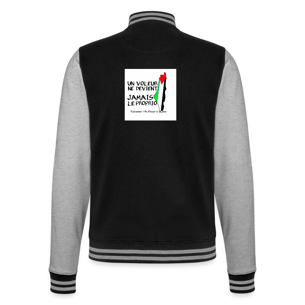Veste Teddy🇵🇸 - noir/gris chiné