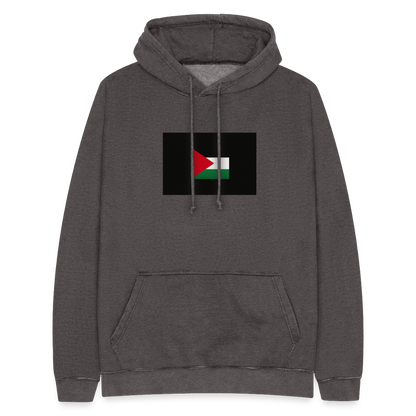 Sweat-shirt à capuche vintage unisexe Palestine - gris délavé