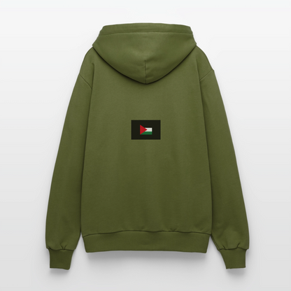 Sweat à capuche bio décontracté fabriqué en UE palestine - MOSS GREEN