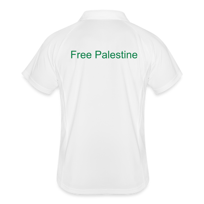 Men's Polo breathable Palestine - white/red