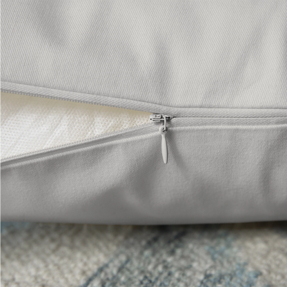 Coussin et housse de 45 x 45 cm - blanc nature
