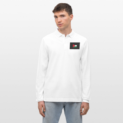 Polo à manches longues bio PREPSTER Stanley/Stella Unisexe Palestine - blanc