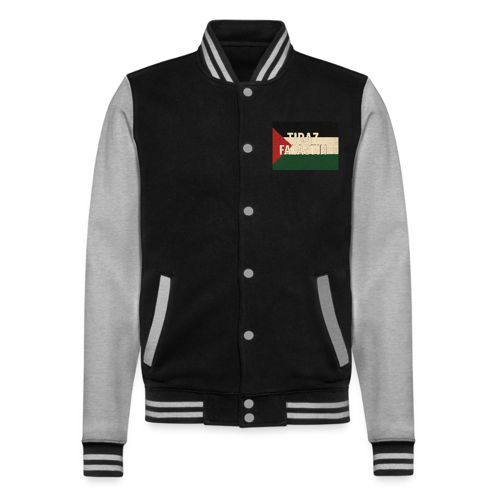 Veste Teddy de sport Palestine - noir/gris chiné