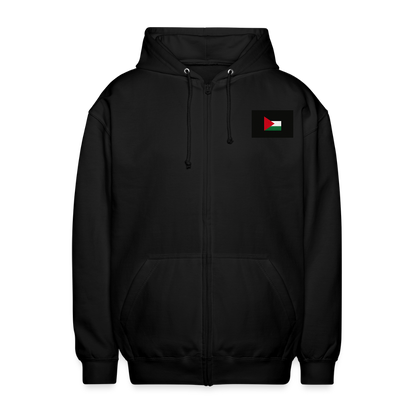 Veste à capuche unisexe Palestine - noir
