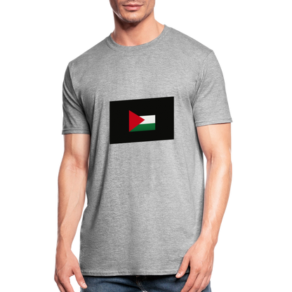 T-shirt polycoton Unisexe Palestine - gris chiné