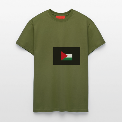 T-shirt bio décontracté fabriqué en UE palestine - MOSS GREEN