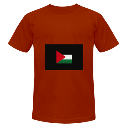 T-shirt chiné Bella + Canvas Unisexe Palestine - brique